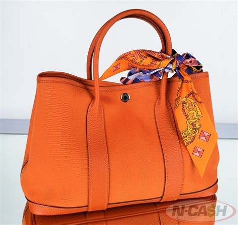 bolsa hermes naranja|bolsa satchel Toile and Negonda Garden Party 30 2005.